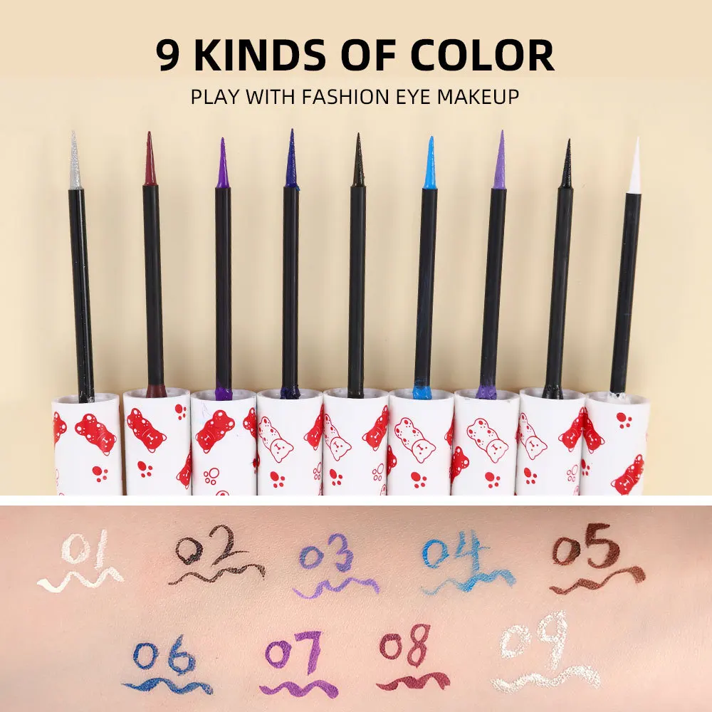 New Colorful Black White Matte Liquid Eyeliner Pencil Waterproof Makeup Liquid Eye Liner Blue Green Yellow Eyes Cosmetics Pen
New Colorful Black White Matte Liquid Eyeliner Pencil Waterproof Makeup Liquid Eye Liner Blue Green Yellow Eyes Cosmetics Pen