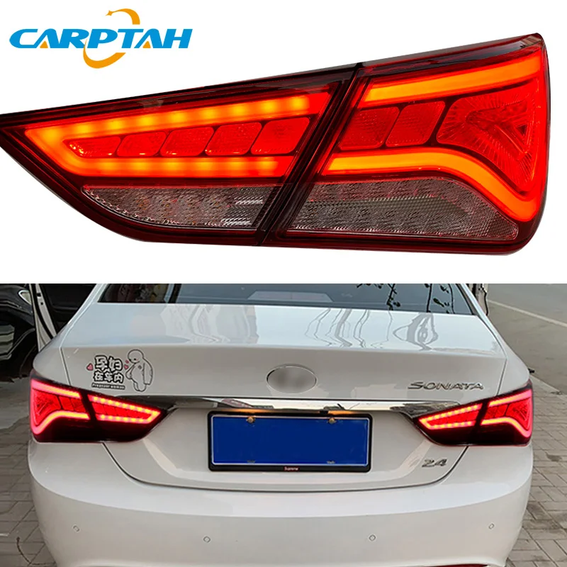 Car Styling Tail Lights Taillight For Hyundai Sonata 8 YF 2011 - 2014 Rear Lamp DRL + Turn Signal + Reverse + Brake LED Light
Car Styling Tail Lights Taillight For Hyundai Sonata 8 YF 2011 - 2014 Rear Lamp DRL + Turn Signal + Reverse + Brake LED Light