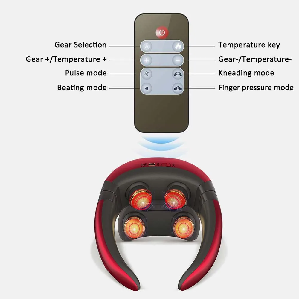 Smart Electric Neck And Shoulder Massager Pain Relief Tool Health Care Relaxation Cervical 4d Magnetic Therapy Massage Machine
Smart Electric Neck And Shoulder Massager Pain Relief Tool Health Care Relaxation Cervical 4d Magnetic Therapy Massage Machine