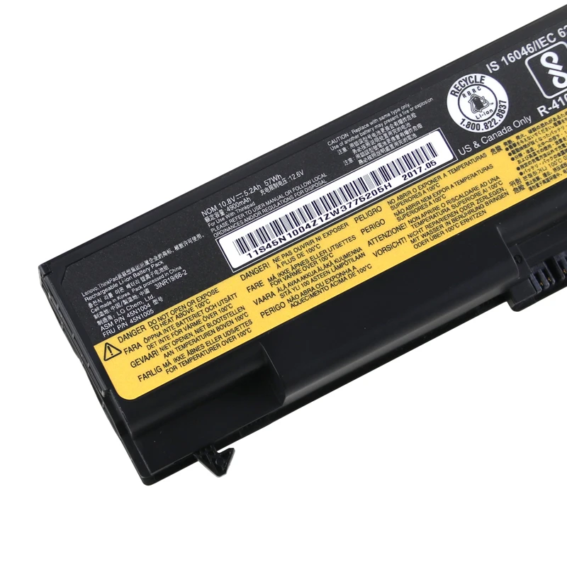 45N1005 45N1004 45N1001 45N1000 Original Laptop Battery For Lenovo ThinkPad T430 T430I T530 T530I W530 SL430 SL530 L430 L530
45N1005 45N1004 45N1001 45N1000 Original Laptop Battery For Lenovo ThinkPad T430 T430I T530 T530I W530 SL430 SL530 L430 L530