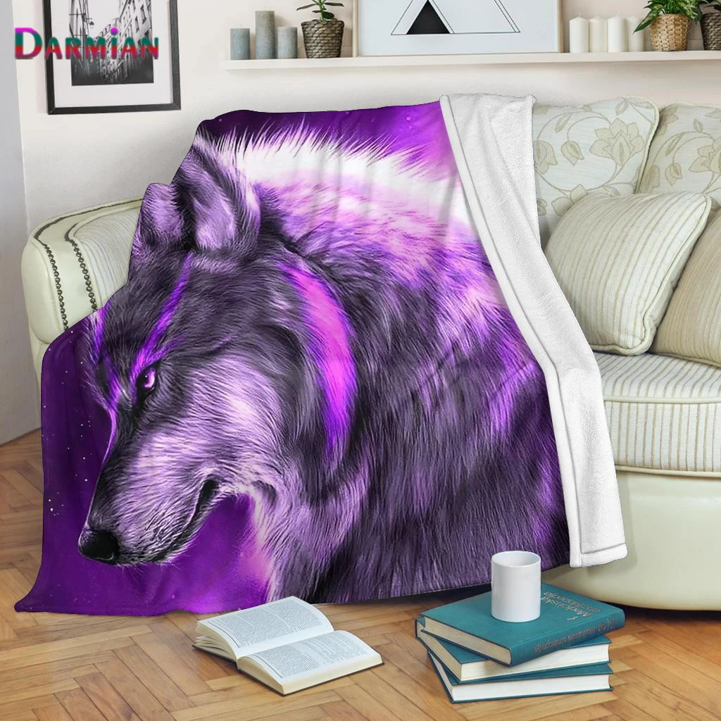 DARMIAN Premium Throw Blankets for Bed Sofa Decor 3D Wolf Printed Flannel Leisure Blanket Adult Children Lightweight Thin Quilt 
DARMIAN Premium Throw Blankets for Bed Sofa Decor 3D Wolf Printed Flannel Leisure Blanket Adult Children Lightweight Thin Quilt
