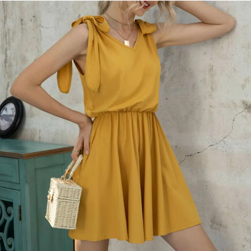 hirigin Women Beach Holiday Sleeveless Jumpsuits 2020 Fashion Ladies Street OL Casual Yellow Lace-up Wide Leg Playsuits
hirigin Women Beach Holiday Sleeveless Jumpsuits 2020 Fashion Ladies Street OL Casual Yellow Lace-up Wide Leg Playsuits