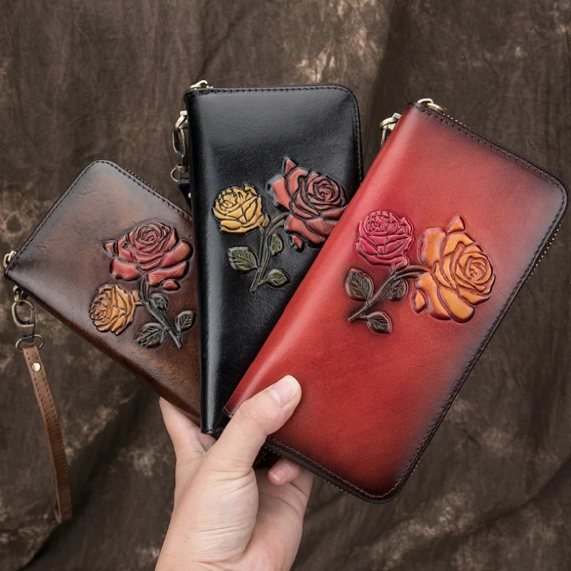 Luufan Ladies vintage first layer cowhide wallet long zipper ladies genuine leather lady's card bag large capacity clutch bag
Luufan Ladies vintage first layer cowhide wallet long zipper ladies genuine leather lady's card bag large capacity clutch bag