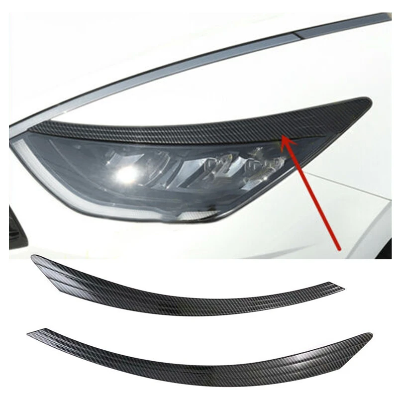 Car Carbon Look Front Headlight Lamp Eyebrows Cover Trim for Hyundai Sonata 2020-2021
Car Carbon Look Front Headlight Lamp Eyebrows Cover Trim for Hyundai Sonata 2020-2021