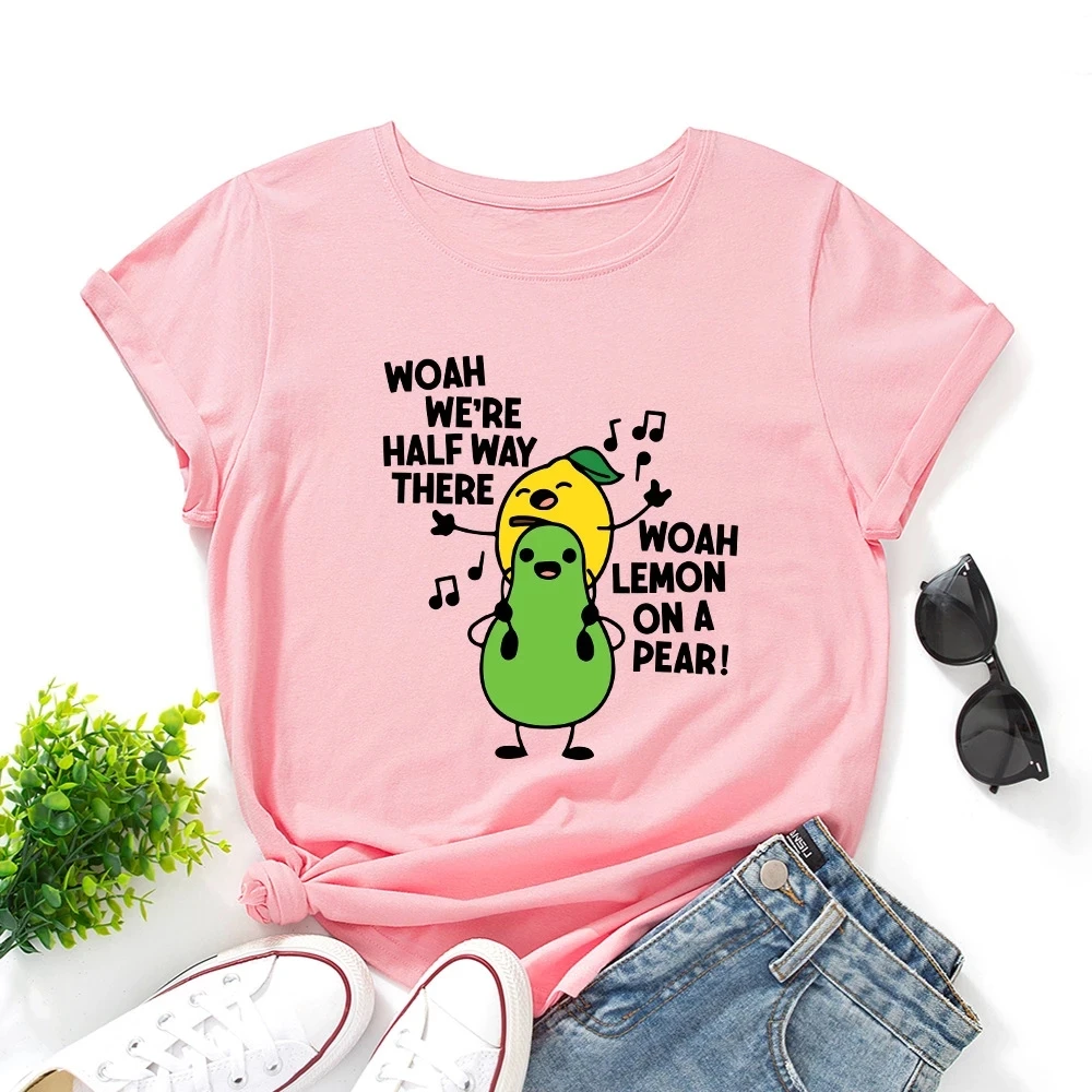 Lemon On A Pear Sing Blue Graphic Tees Shirt Women Cotton T-Shirts Summer Crewneck Short Sleeve Tops Casual Female LooseClothing
Lemon On A Pear Sing Blue Graphic Tees Shirt Women Cotton T-Shirts Summer Crewneck Short Sleeve Tops Casual Female LooseClothing