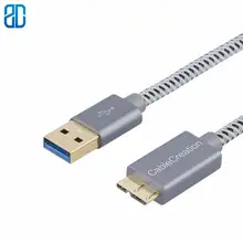 Micro Кабель USB 3 0 короткий A к B совместимый с внешним жестким диском