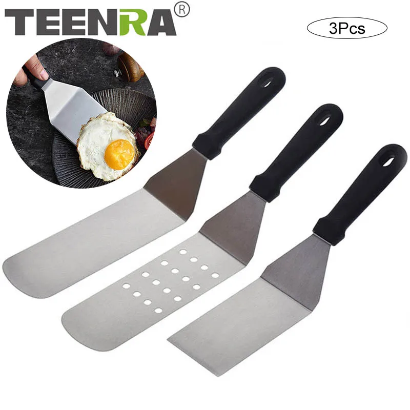 TEENRA 3Pcs/set Fried Pan Steak Spatula Kitchen Shovel Steak Truner Scraper Pizza Spatula Egg Slotted Spatula Plastic Handle
TEENRA 3Pcs/set Fried Pan Steak Spatula Kitchen Shovel Steak Truner Scraper Pizza Spatula Egg Slotted Spatula Plastic Handle