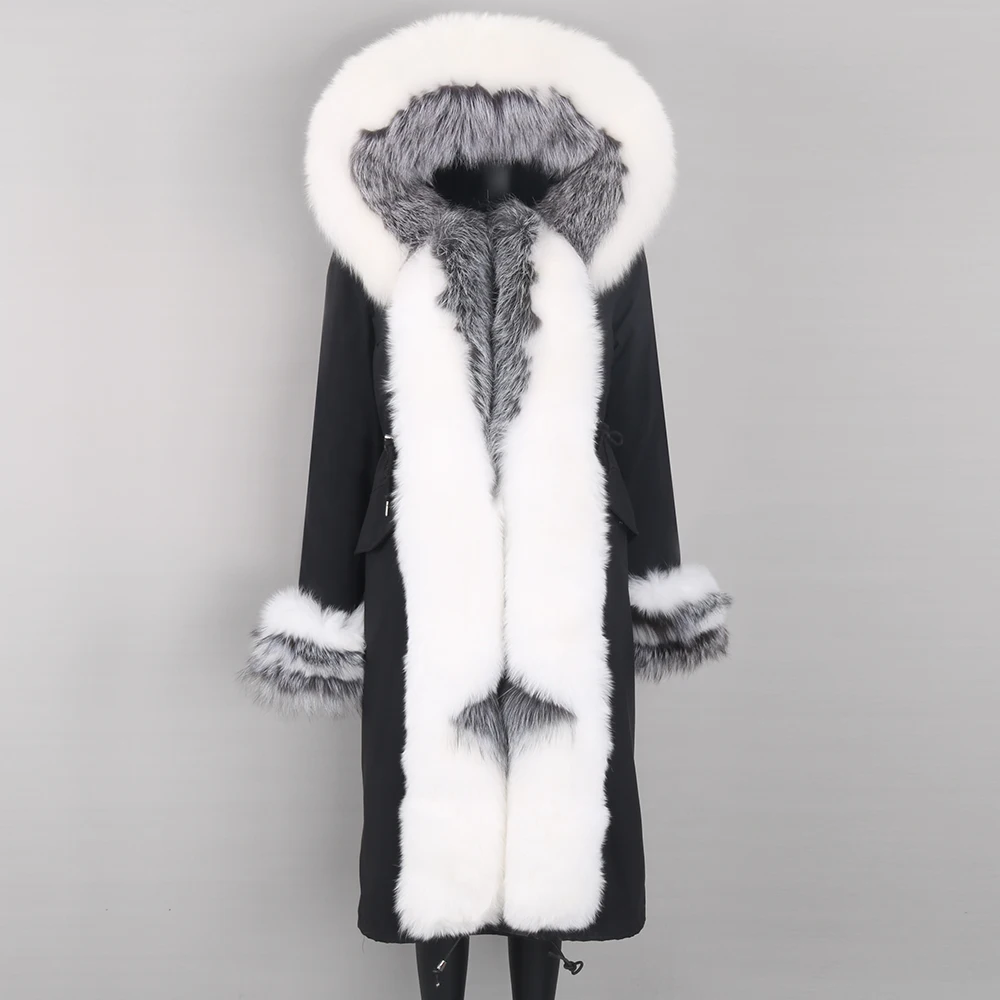 2022 X-Long Woman Parkas Natural Real Fox Fur Coat Women Outerwear with Large Fox Fur Collar Luxury Female Clothes Winter Jacket
2022 X-Long Woman Parkas Natural Real Fox Fur Coat Women Outerwear with Large Fox Fur Collar Luxury Female Clothes Winter Jacket