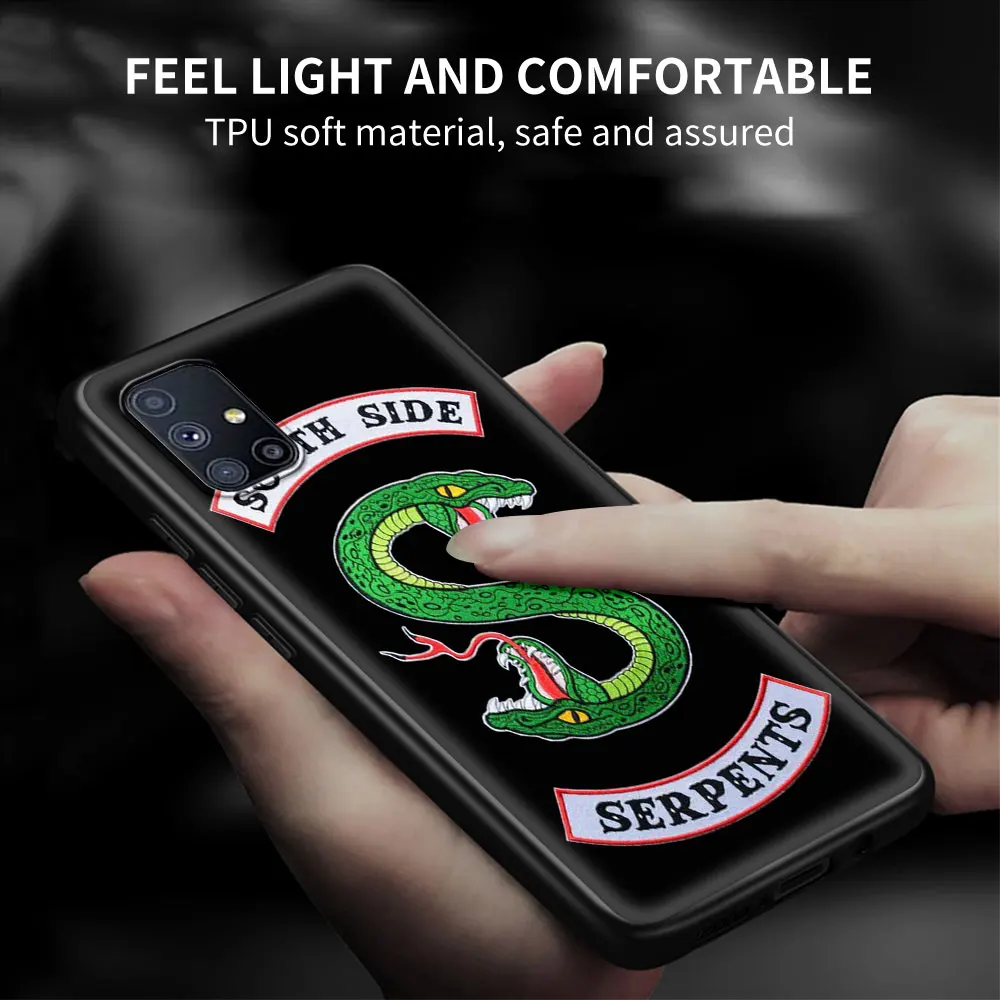 Shockproof Coque for Samsung Galaxy M51 M31s M21 A50 A70 A51 A71 S20 FE S20 Ultra 5G Phone Case Hot Riverdale Southside Serpents
Shockproof Coque for Samsung Galaxy M51 M31s M21 A50 A70 A51 A71 S20 FE S20 Ultra 5G Phone Case Hot Riverdale Southside Serpents