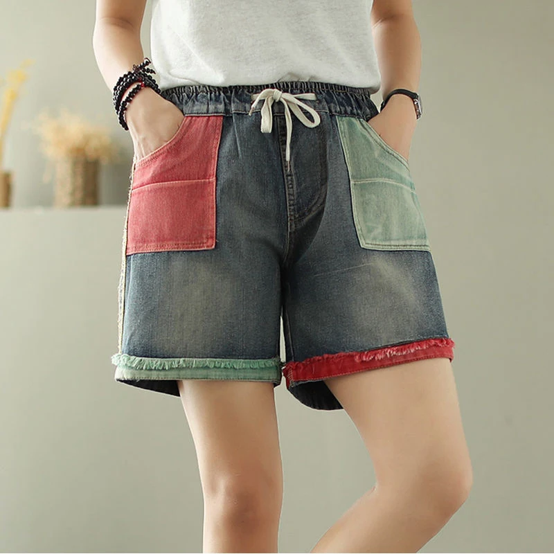 New Summer Women's Denim Shorts Fashion Vintage Straight Washed Contrasting Color High-Waist Loose Casual Female Jeans Outdoor
New Summer Women's Denim Shorts Fashion Vintage Straight Washed Contrasting Color High-Waist Loose Casual Female Jeans Outdoor