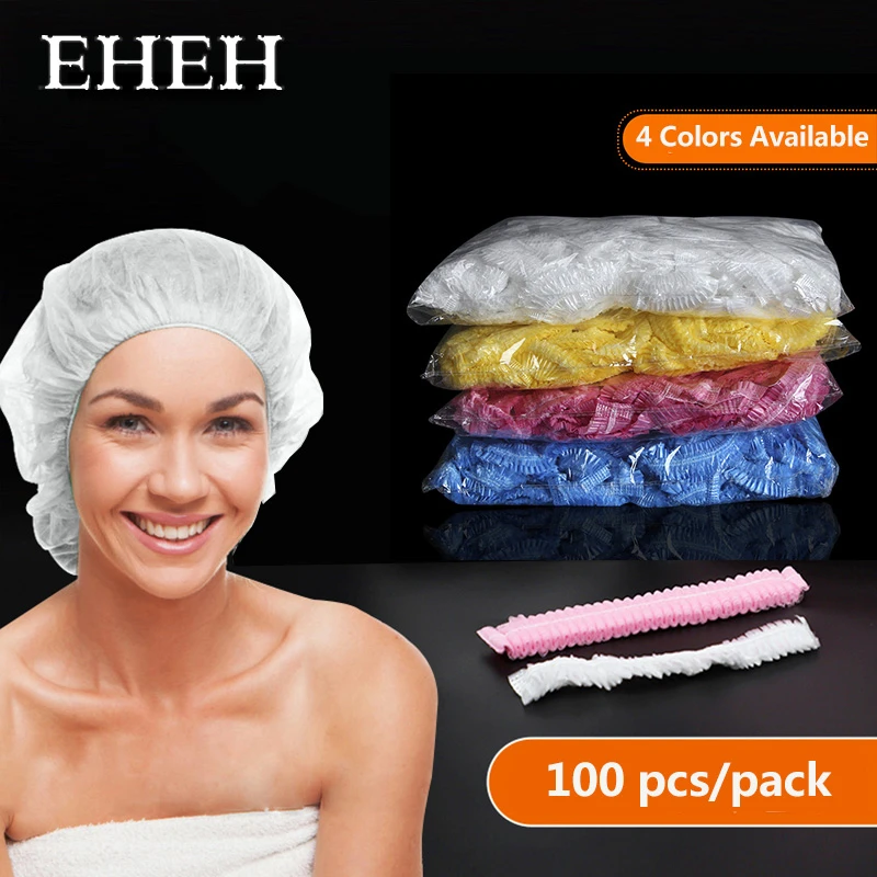 EHEH 100 pcs disposable shower cap for barbershop hotel beauty salon hair dressing dyeing waterproof PE thick elastic
EHEH 100 pcs disposable shower cap for barbershop hotel beauty salon hair dressing dyeing waterproof PE thick elastic