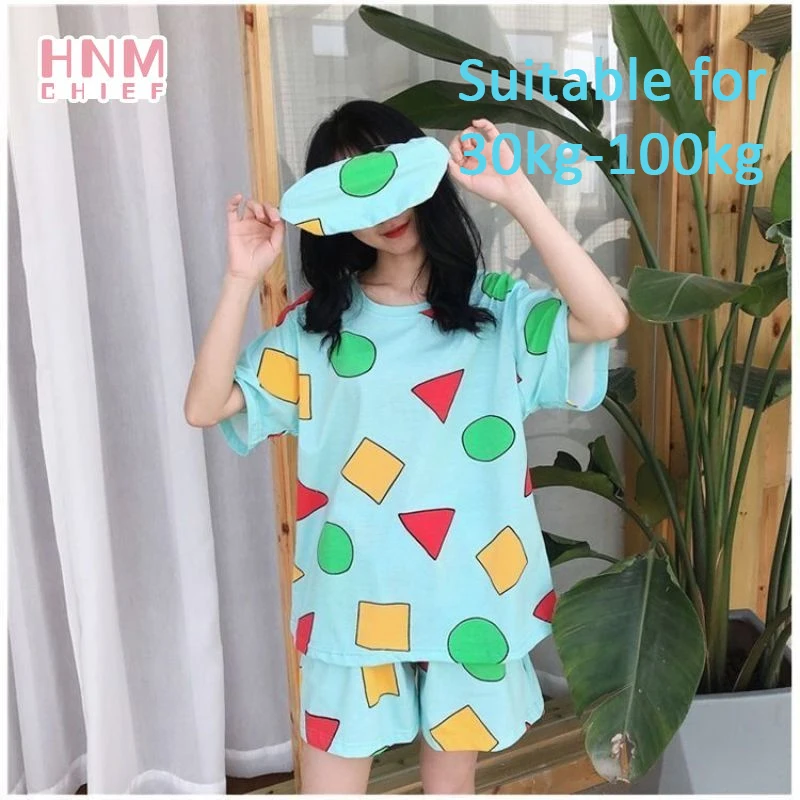 Women Pijama Schin Chan Cartoon Print Cute Short Sleeve Couple Pajamas Loose Comfort Summer Home Suit Casual Pyjamas Sinchan
Women Pijama Schin Chan Cartoon Print Cute Short Sleeve Couple Pajamas Loose Comfort Summer Home Suit Casual Pyjamas Sinchan
