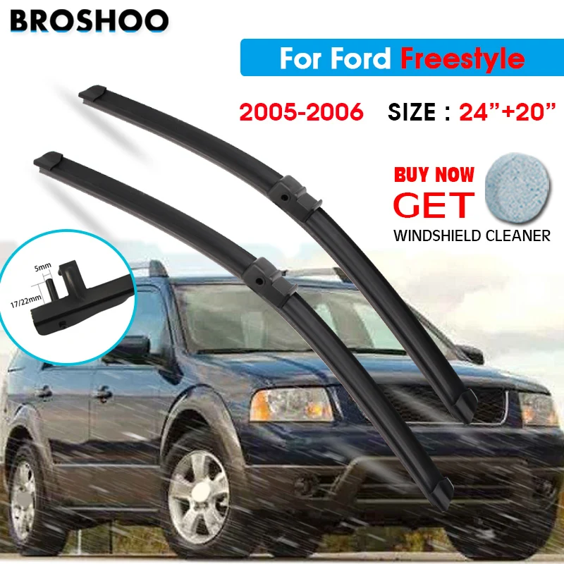 Car Wiper Blade For Ford Freestyle 24"+20" 2005-2006 Auto Windscreen Windshield Wipers Blades Window Wash Fit Side Pin Arms
Car Wiper Blade For Ford Freestyle 24"+20" 2005-2006 Auto Windscreen Windshield Wipers Blades Window Wash Fit Side Pin Arms