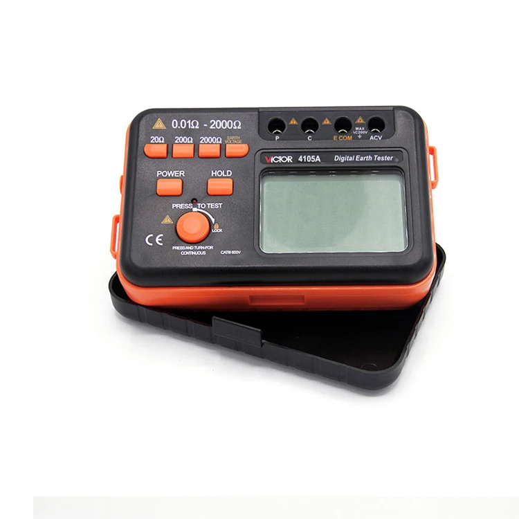 VC4105A Lightning Protection Earth Resistance Measuring Instrument 20/200/2000 Digital Earth Resistance Tester
VC4105A Lightning Protection Earth Resistance Measuring Instrument 20/200/2000 Digital Earth Resistance Tester