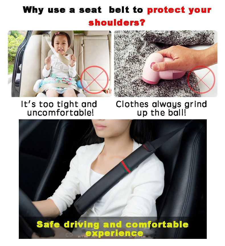 2pcs Universal Seat Belt Covers Car Shoulder Pad Carmera Backpack Straps Covers for Adults Youth Kids Car Truck SUV Shoulderpad
2pcs Universal Seat Belt Covers Car Shoulder Pad Carmera Backpack Straps Covers for Adults Youth Kids Car Truck SUV Shoulderpad