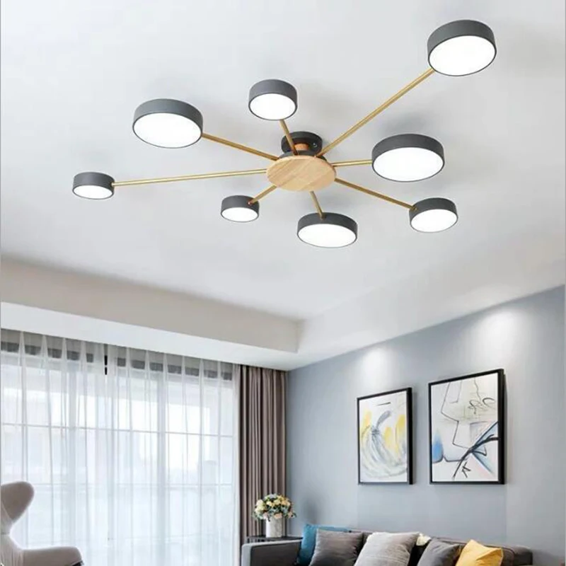 Restaurant LED Nordic Chandelier Gray Color Lustres Modern Living Bedroom Dining Room Kitchen Lamp Chandeliers Lighting Fixture
Restaurant LED Nordic Chandelier Gray Color Lustres Modern Living Bedroom Dining Room Kitchen Lamp Chandeliers Lighting Fixture