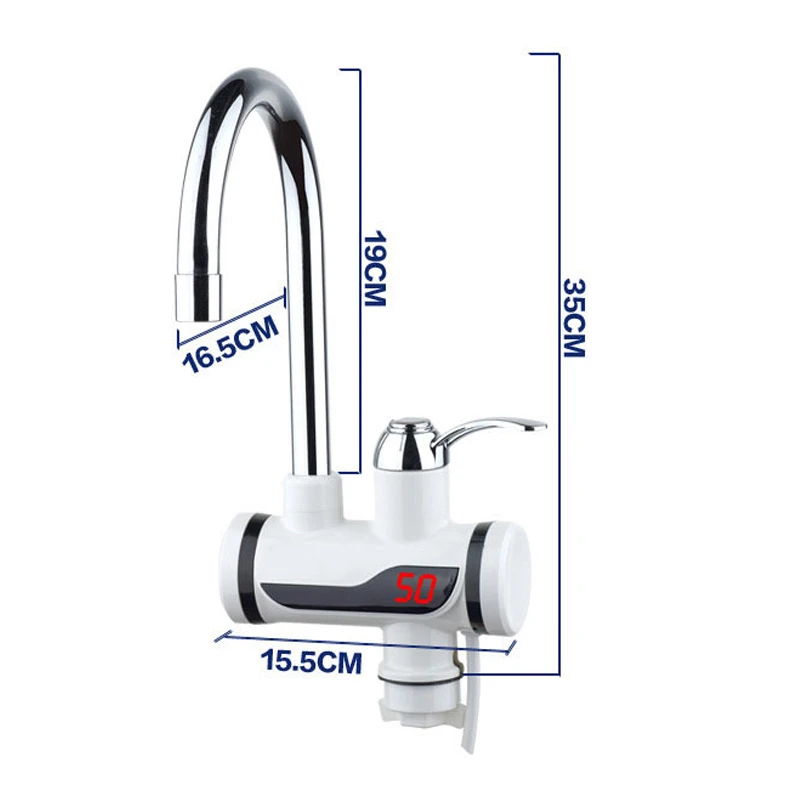 Electric Water Heater Tap Instant Hot Water Faucet Heater Cold Heating Faucet Tankless Instantaneous Water Heater Kitchen
Electric Water Heater Tap Instant Hot Water Faucet Heater Cold Heating Faucet Tankless Instantaneous Water Heater Kitchen