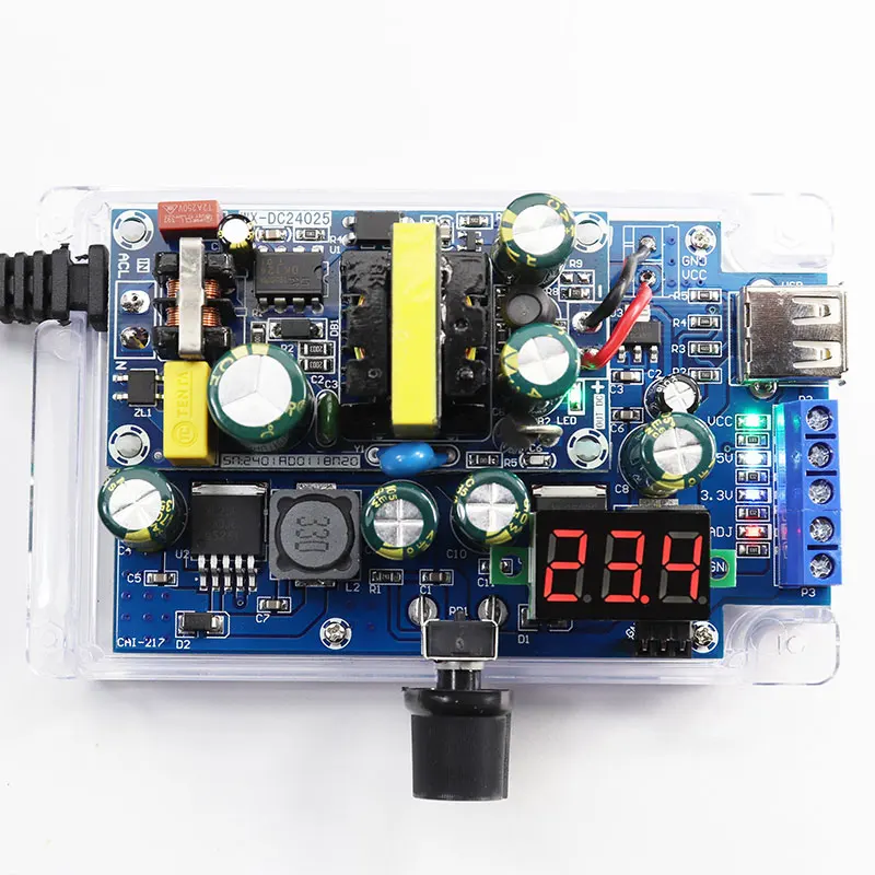 1SET Adjustable DC Stabilized Power Supply For DIY Production Kit Power Supply Electronic Experiment 24V12V1A
1SET Adjustable DC Stabilized Power Supply For DIY Production Kit Power Supply Electronic Experiment 24V12V1A