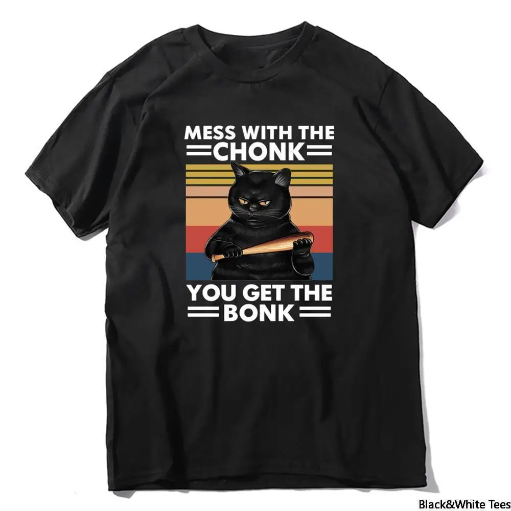 Unisex Black Cat Mess with The Chonk You Get The Bonk Funny Summer Men's T-Shirt Women Soft Top Tee Gift
Unisex Black Cat Mess with The Chonk You Get The Bonk Funny Summer Men's T-Shirt Women Soft Top Tee Gift