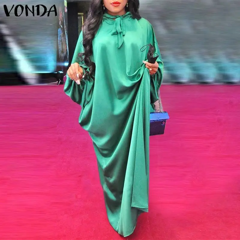 Women Kaftan Dress 2021 VONDA Spring Long Sleeve Elegant Party Maxi Dresses Female Bohemian Lantern Sleeve Vestidos Oversized
Women Kaftan Dress 2021 VONDA Spring Long Sleeve Elegant Party Maxi Dresses Female Bohemian Lantern Sleeve Vestidos Oversized