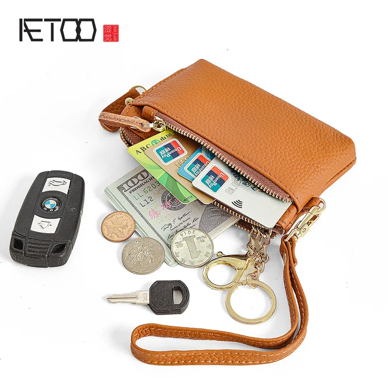 AETOO European and American women's wallet genuine leather simple multifunctional ins wrist strap coin purse new
AETOO European and American women's wallet genuine leather simple multifunctional ins wrist strap coin purse new
