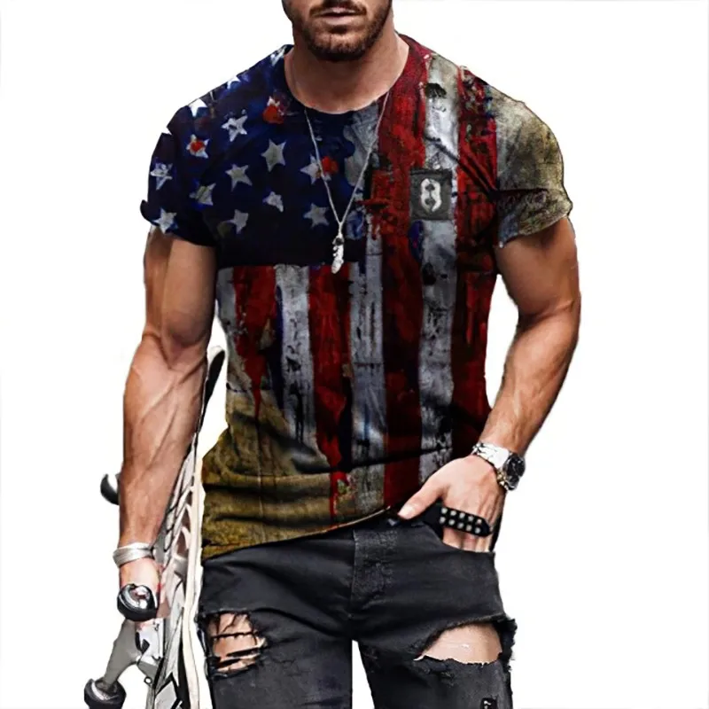 Fashion All-match Casual Printed T-shirt Men's Round Neck Breathable Street Style Jacket 2021 New Style Universal Size
Fashion All-match Casual Printed T-shirt Men's Round Neck Breathable Street Style Jacket 2021 New Style Universal Size