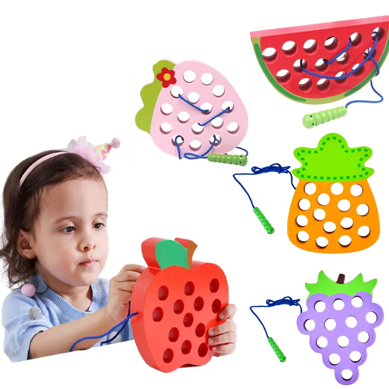 Kids Wooden Toys DIY Fruit Stringing Toy Cognize Worm Eat Apple Early Learning Teaching Kids Montessori Educational Puzzle Toy
Kids Wooden Toys DIY Fruit Stringing Toy Cognize Worm Eat Apple Early Learning Teaching Kids Montessori Educational Puzzle Toy