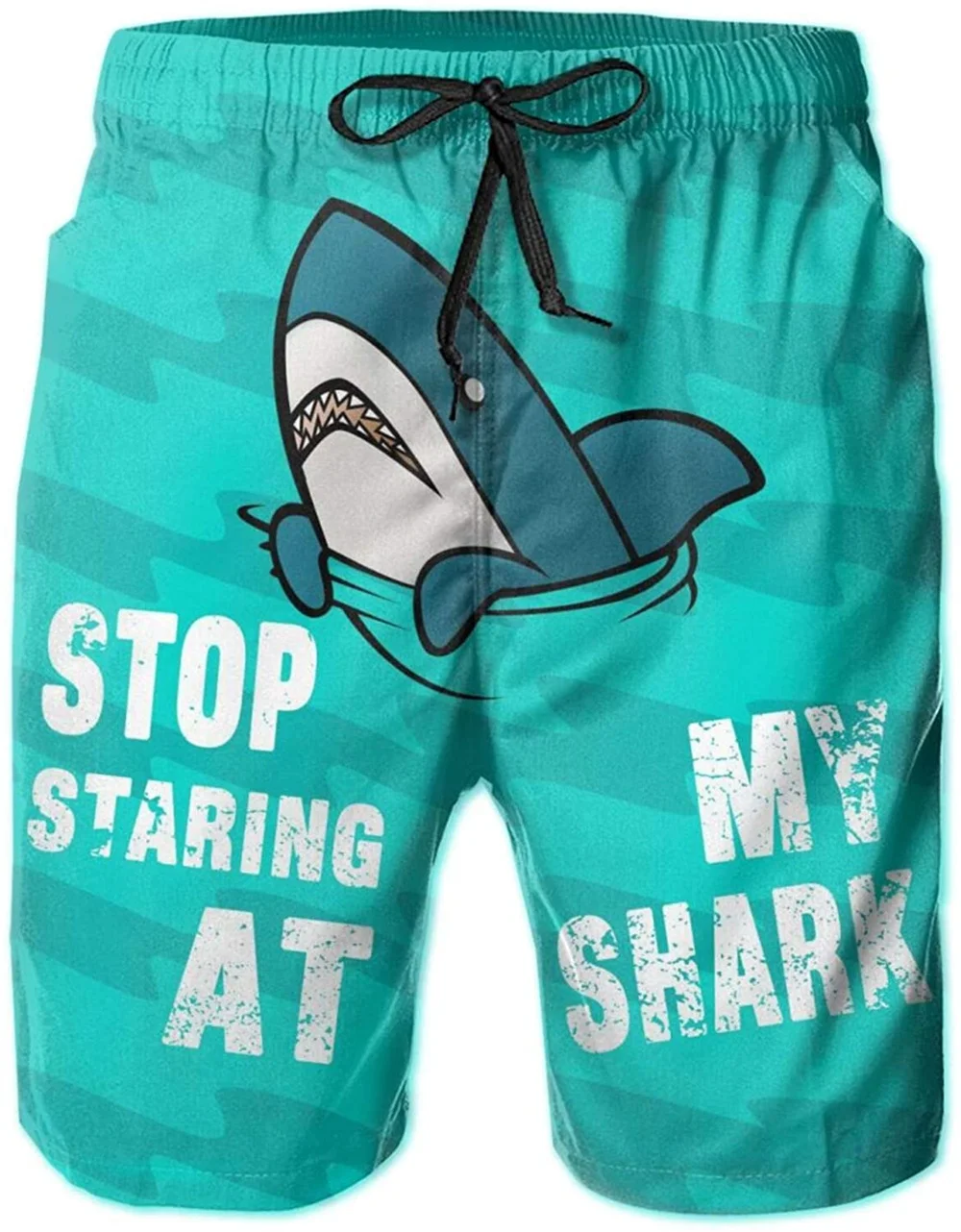 Stop Staring At My Shark Men's Quick-drying Surf Swimming Trunks Summer Beach Shorts Holiday Cool Board Shorts With Pockets
Stop Staring At My Shark Men's Quick-drying Surf Swimming Trunks Summer Beach Shorts Holiday Cool Board Shorts With Pockets