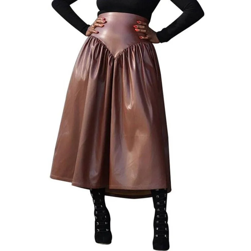 Leather Skirts Women Corset High Waist Ropa Mujer Outfits 2021 Autumn Winter Fashion Solid PU Leather Streetwear Y2k Long Skirt
Leather Skirts Women Corset High Waist Ropa Mujer Outfits 2021 Autumn Winter Fashion Solid PU Leather Streetwear Y2k Long Skirt