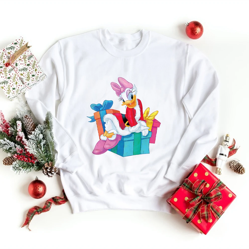 Merry Christmas Sweatshirt Kids Long Sleeve Disney Clothes Daisy Duck Print Baby Girls Top Cozy All-match Sweatshirt Autumn
Merry Christmas Sweatshirt Kids Long Sleeve Disney Clothes Daisy Duck Print Baby Girls Top Cozy All-match Sweatshirt Autumn