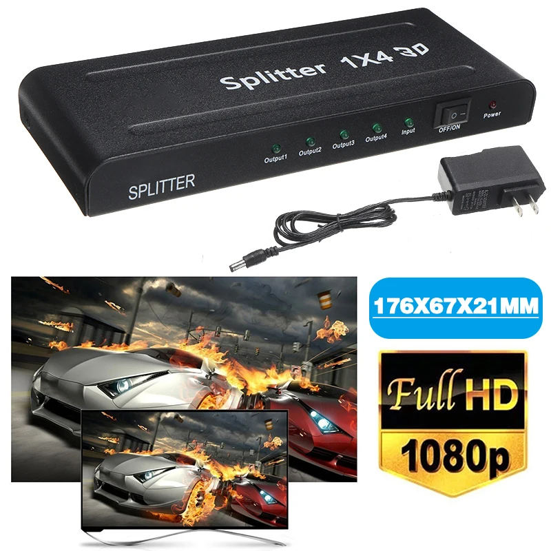 Портативный разветвитель 1X4 усилитель переключателя 4K Full HD 1080P с USB-кабелем питания для офиса/торгового центра/школы
Портативный разветвитель 1X4 усилитель переключателя 4K Full HD 1080P с USB-кабелем питания для офиса/торгового центра/школы