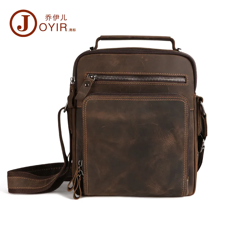 Shoulder Bag MEN'S Leather Bag Shoulder Bag Casual Retro Large-Volume MEN'S Real-leather Bag New Products 
Shoulder Bag MEN'S Leather Bag Shoulder Bag Casual Retro Large-Volume MEN'S Real-leather Bag New Products