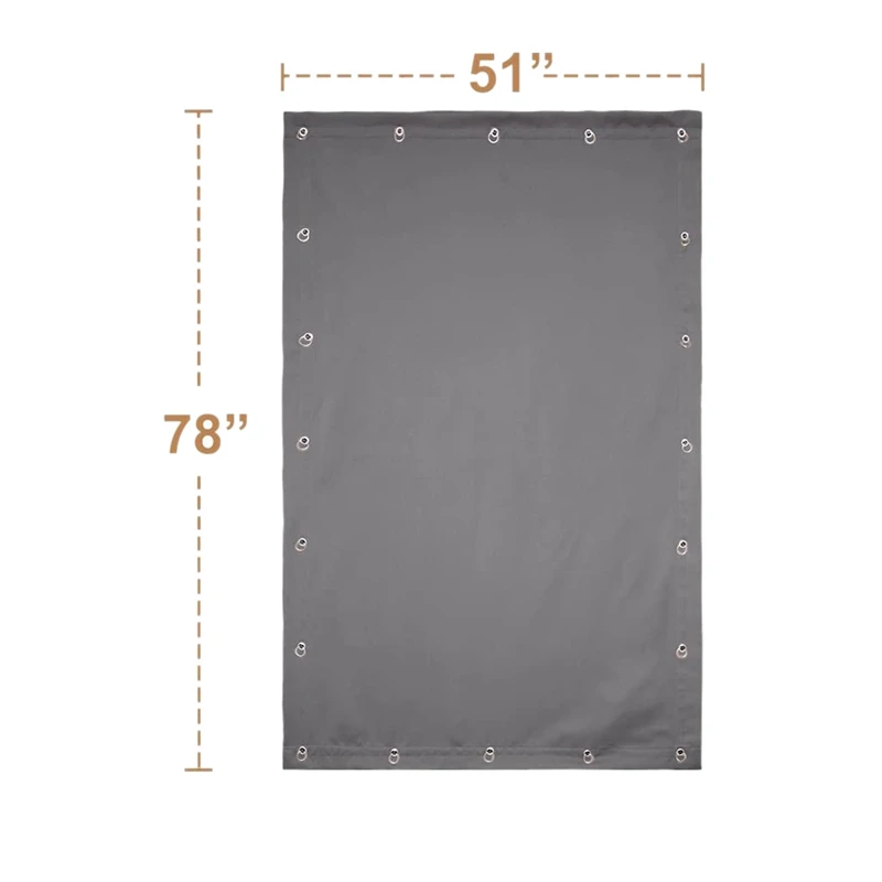 Blackout Blinds - Portable Window Curtains,Easy to Install with Suction Cups for Home&Travel,51X78 In,Gray,1 Panel
Blackout Blinds - Portable Window Curtains,Easy to Install with Suction Cups for Home&Travel,51X78 In,Gray,1 Panel