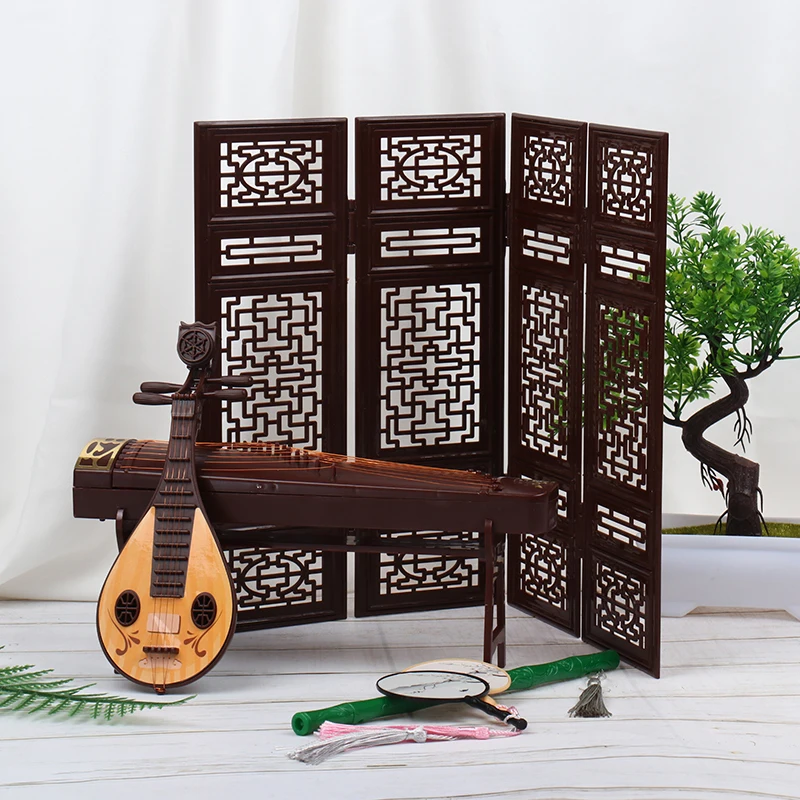Новинка! Изысканный Ретро кукольный домик, миниатюрный складной экран, F lute Lute Guzheng Fan Life, украшение для сцены
Новинка! Изысканный Ретро кукольный домик, миниатюрный складной экран, F lute Lute Guzheng Fan Life, украшение для сцены