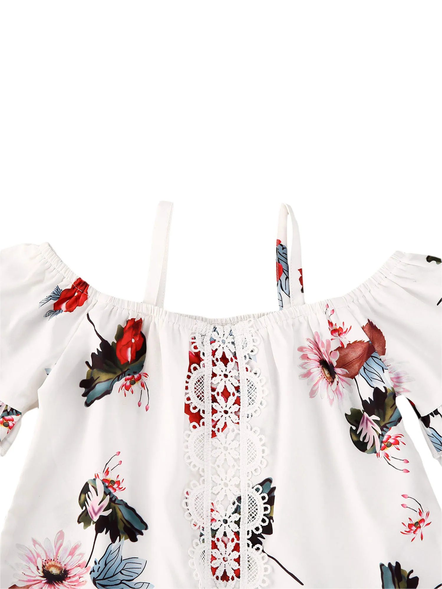 2020 Brand Kids Girls Clothes Set Summer Lace Floral Printed Off-shoulder Sling Short-sleeved T Shirt Button Skirts 2Pcs Suit 
2020 Brand Kids Girls Clothes Set Summer Lace Floral Printed Off-shoulder Sling Short-sleeved T Shirt Button Skirts 2Pcs Suit