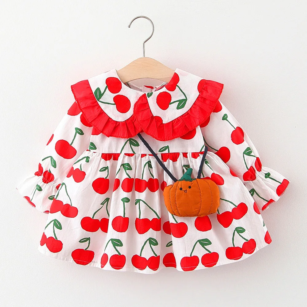Toddler Girl Princess Dress Long Sleeve Ruffles Peter Pan Collar Spring Autumn Children Clothes With Bag
Toddler Girl Princess Dress Long Sleeve Ruffles Peter Pan Collar Spring Autumn Children Clothes With Bag