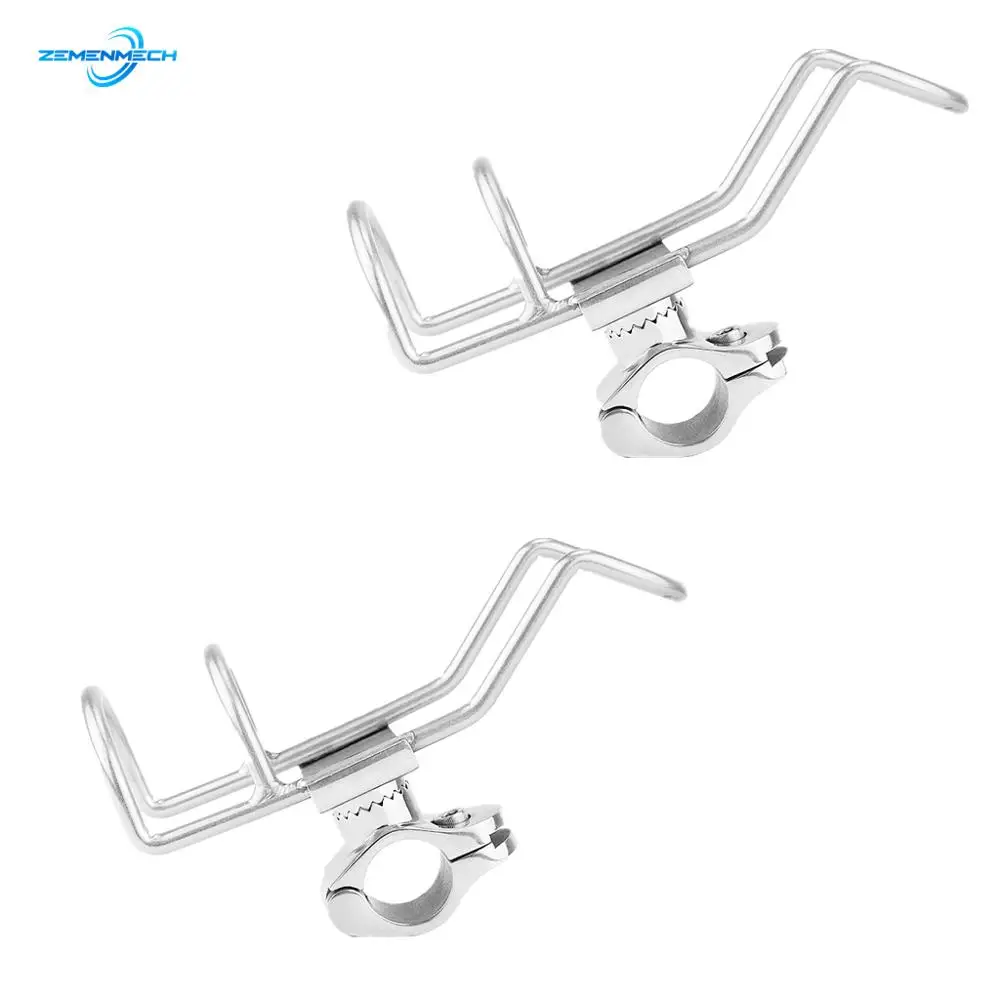 2 Stainless Steel 316 Fishing Rod Rack Holder Pole Bracket Support Clamp On Rail Mount 26 or 32mm Boat Accessories Marine Grade
2 Stainless Steel 316 Fishing Rod Rack Holder Pole Bracket Support Clamp On Rail Mount 26 or 32mm Boat Accessories Marine Grade