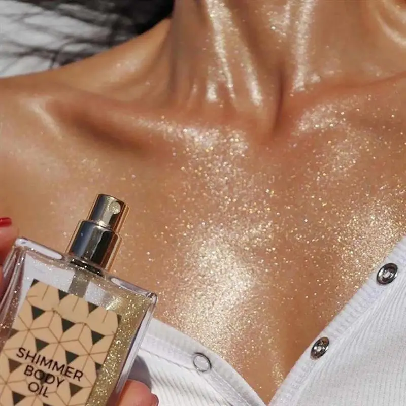 45ml Diamond Glitter Highlighter Shimmer Body Oil Face And Body Brighten Natural Contour Bronzer Palette Liquid Makeup Cosmetic
45ml Diamond Glitter Highlighter Shimmer Body Oil Face And Body Brighten Natural Contour Bronzer Palette Liquid Makeup Cosmetic