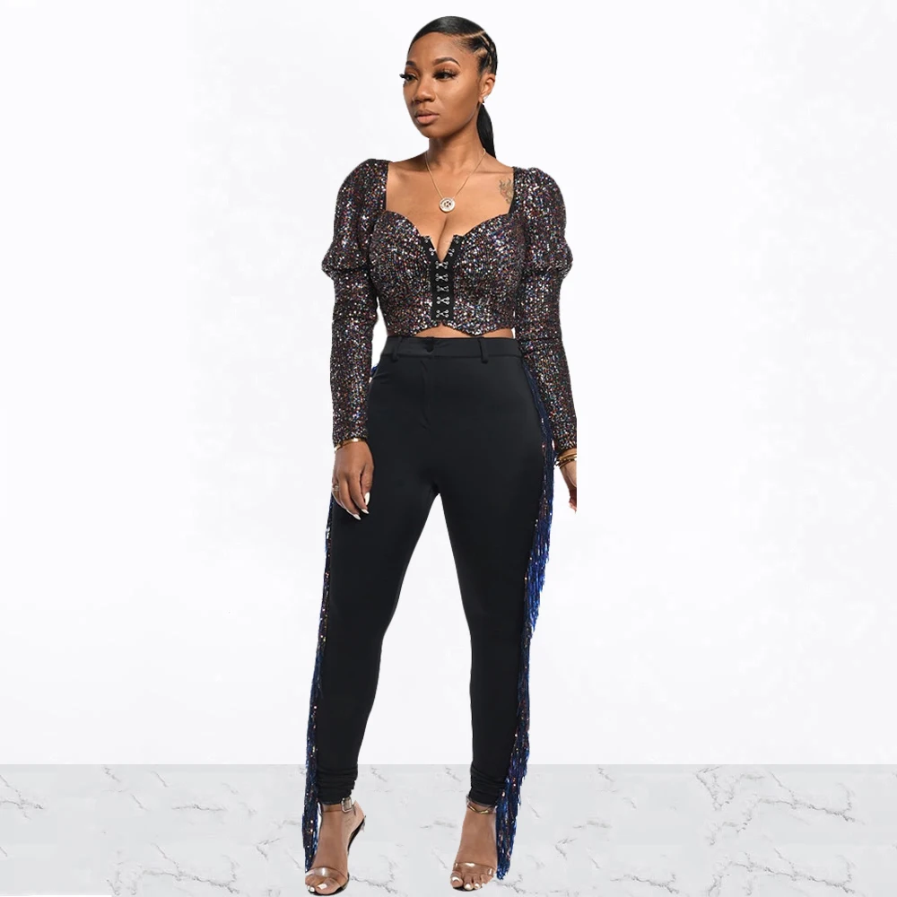 Autumn Women Fashion Tassel Bodycon Pants High Waist Skinny Casual Pencil Pants Ladies High Street Solid Color Slim Trousers 
Autumn Women Fashion Tassel Bodycon Pants High Waist Skinny Casual Pencil Pants Ladies High Street Solid Color Slim Trousers