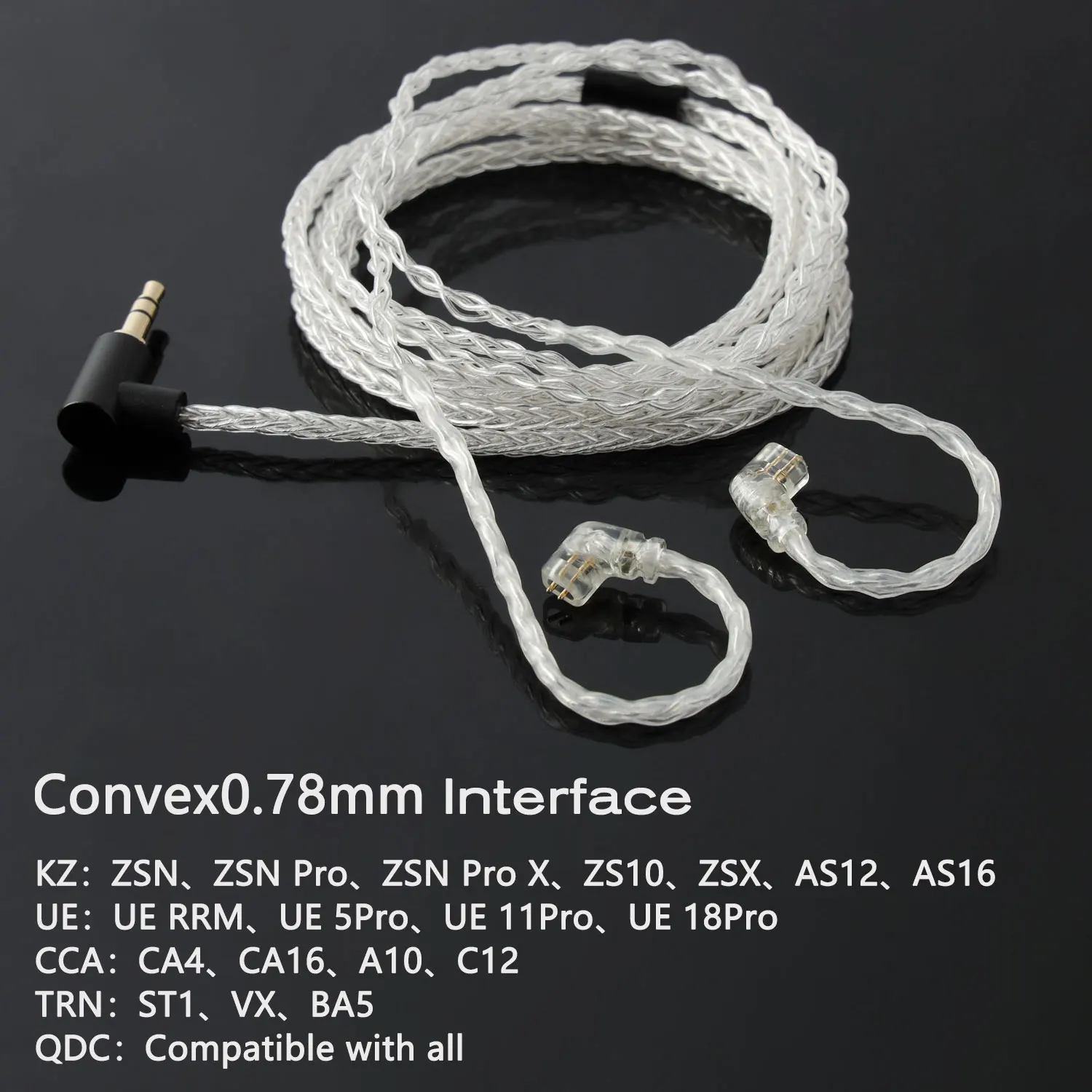 JCALLY 5N 8-ядерный посеребренный HIFI обновленный кабель 3,5 мм разъем MMCX/2Pin 0,78/0,75 для KZ ZSN ZSX ZST X AS10 AS16 ZS10 C10 EDX C16
JCALLY 5N 8-ядерный посеребренный HIFI обновленный кабель 3,5 мм разъем MMCX/2Pin 0,78/0,75 для KZ ZSN ZSX ZST X AS10 AS16 ZS10 C10 EDX C16
