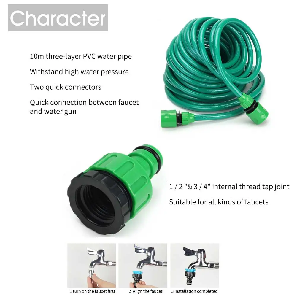 Home Garden Agriculture Reel Spray Set Pipe With Nozzle 10 Meter Car Wash Irrigation System Wall Hanging Watering Hose Portable
Home Garden Agriculture Reel Spray Set Pipe With Nozzle 10 Meter Car Wash Irrigation System Wall Hanging Watering Hose Portable