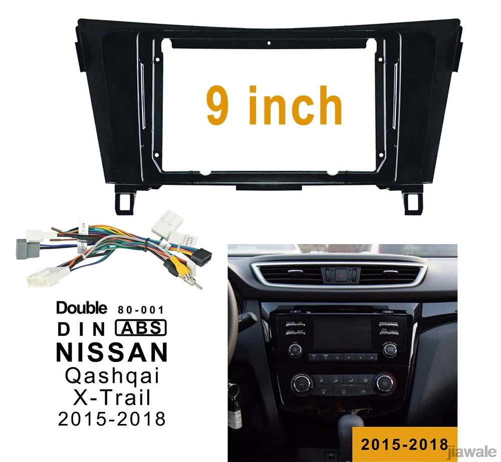 

10.1" Car radio Fascia Frame Facials Install Panel Dashboard Trim Kit for nissan rogue QashQai X-Trail 2014-2020