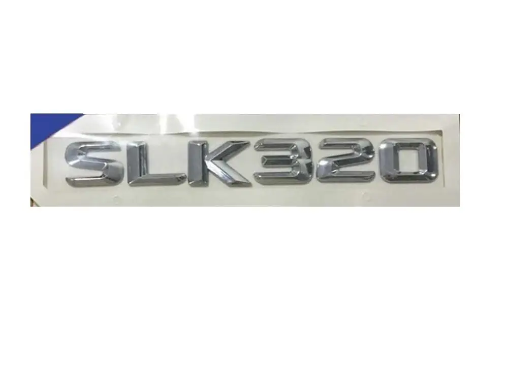 3D хромированные буквы для SLK 320 Эмблема багажника эмблемы значки Mercedes Benz