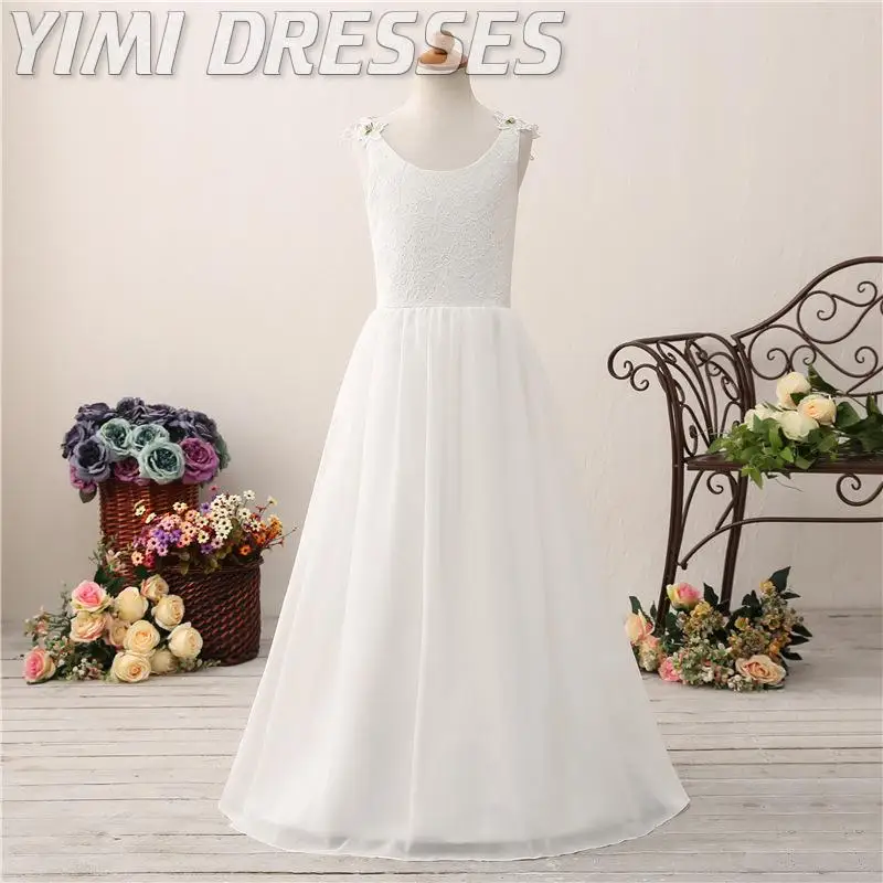 Flower Girl Dresses Long Banquet White Communion Dress For Girls A Line Sleeveless Lace Flower Girls Dresses For Wedding Party
Flower Girl Dresses Long Banquet White Communion Dress For Girls A Line Sleeveless Lace Flower Girls Dresses For Wedding Party