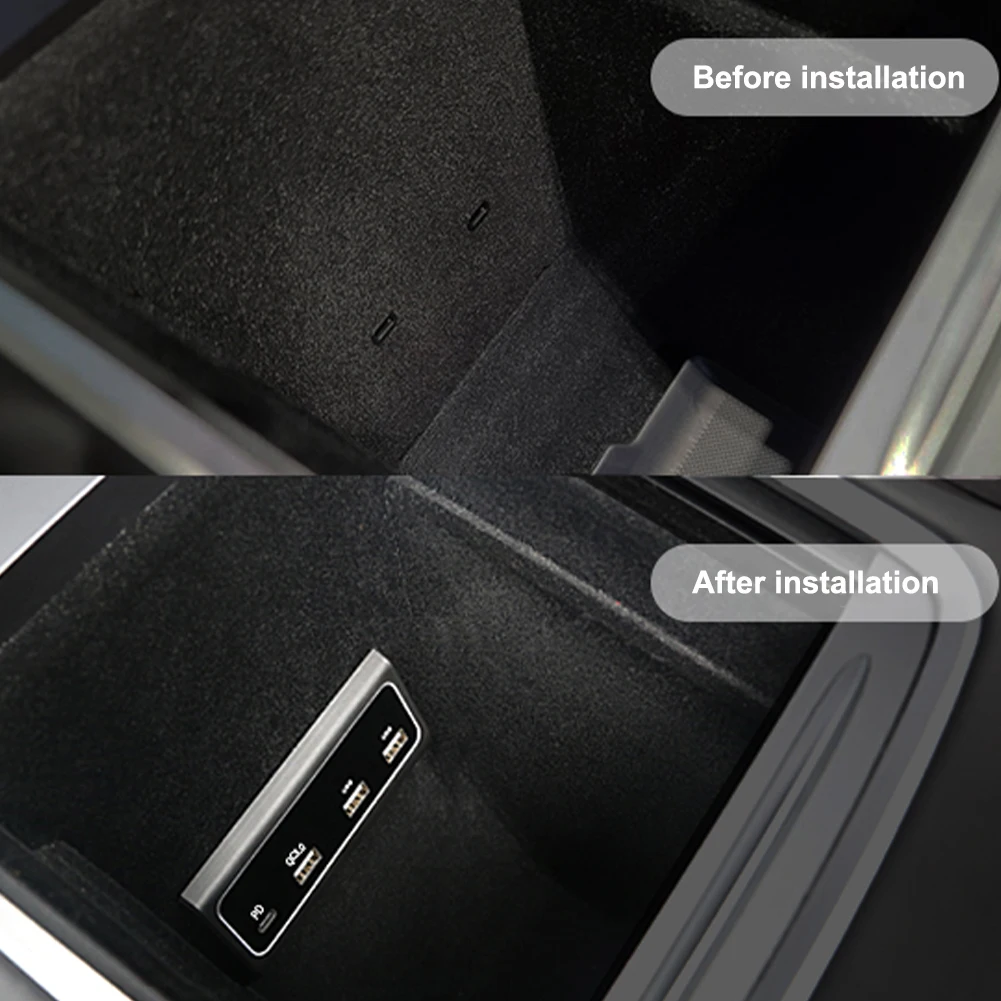 Compatible 4 In 1 For Tesla Model3/Y Console Center HUB Adapter Adaptor Dock Splitter Convert Type-C To USB Tesla Accessories
Compatible 4 In 1 For Tesla Model3/Y Console Center HUB Adapter Adaptor Dock Splitter Convert Type-C To USB Tesla Accessories