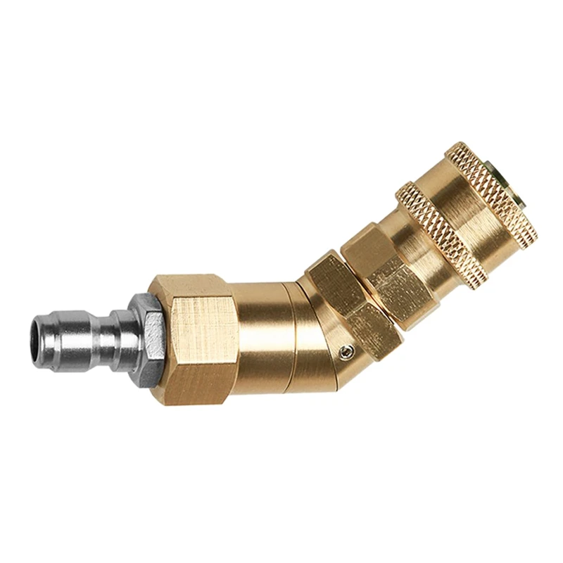 Quick Connecting Pivoting Coupler for Pressure Washer Nozzle,Cleaning Hard To Reach Areas,With 1/4 Inch,3600Pis,Rotation Angle O
Quick Connecting Pivoting Coupler for Pressure Washer Nozzle,Cleaning Hard To Reach Areas,With 1/4 Inch,3600Pis,Rotation Angle O