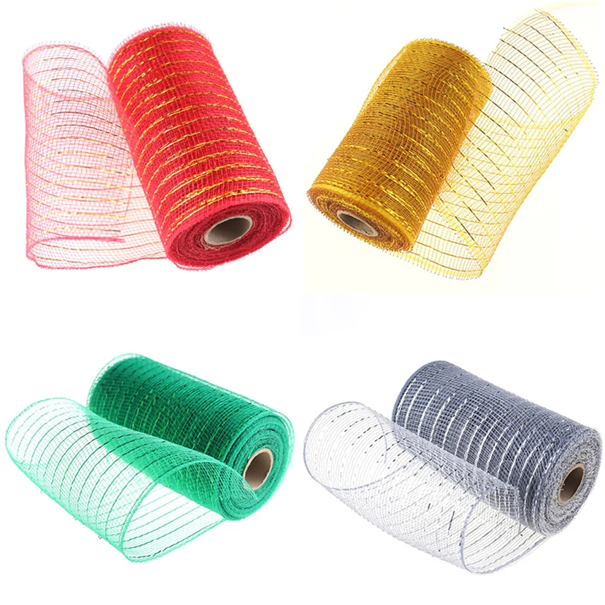 10 Yards Gold Wire Mesh Fabric Flower Packaging Decorative Ribbons Gift Wrapping Bar Gifts Christmas DIY Ribbon Bows Deco Mesh
10 Yards Gold Wire Mesh Fabric Flower Packaging Decorative Ribbons Gift Wrapping Bar Gifts Christmas DIY Ribbon Bows Deco Mesh