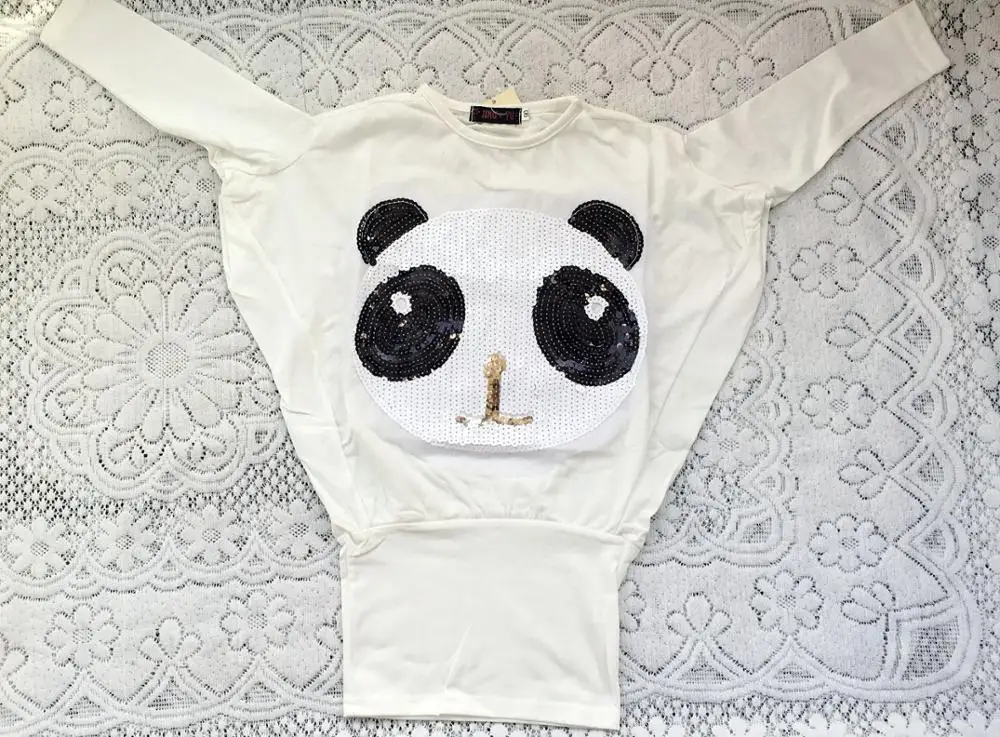 Girls Panda Sequin T-shirt dress kids summer Bat sleeve Korean mini short dresses girl loose fashion Unique style clothing
Girls Panda Sequin T-shirt dress kids summer Bat sleeve Korean mini short dresses girl loose fashion Unique style clothing
