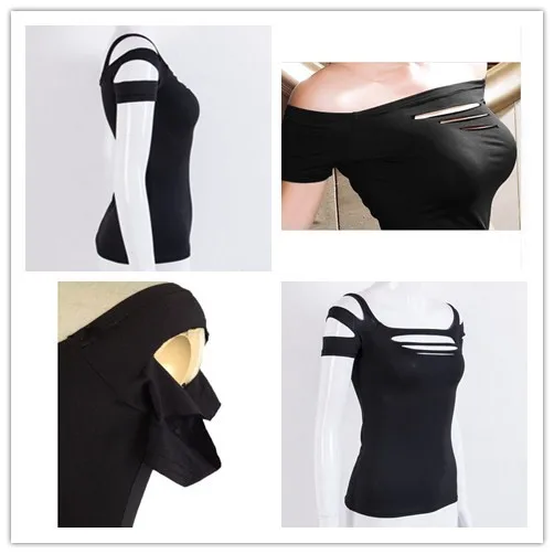 Summer Fashion Ladies Exposure Black Bust Hole Vest Tank Women Sexy Tops Casual T-Shirts Club Wear Shirt One Size
Summer Fashion Ladies Exposure Black Bust Hole Vest Tank Women Sexy Tops Casual T-Shirts Club Wear Shirt One Size