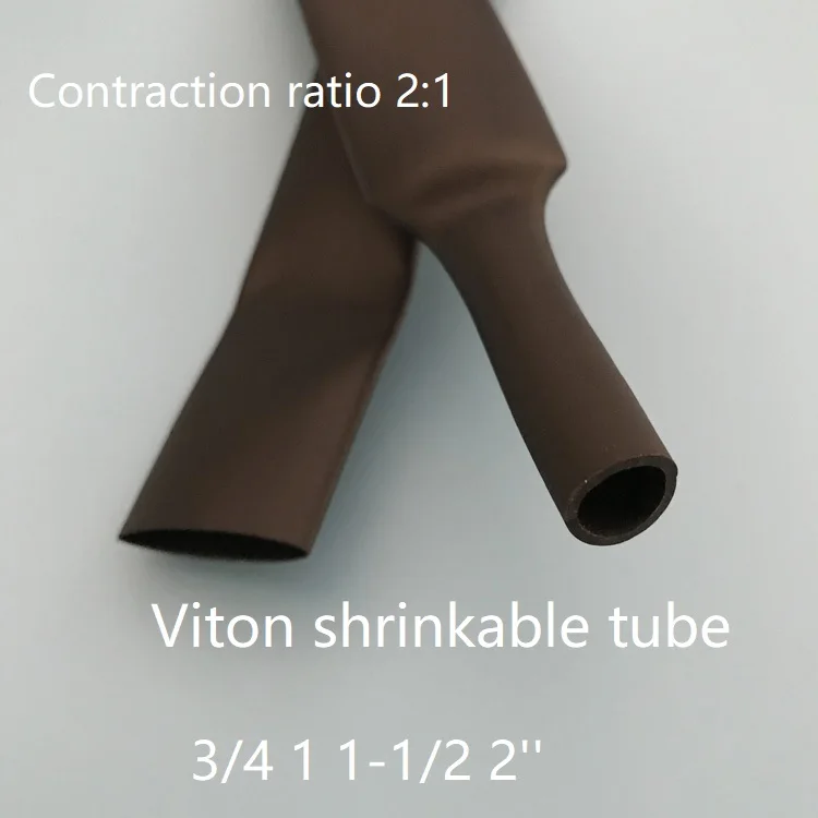Термоусадочная трубка Viton 3/4 1-1/2 2 дюйма FKM маслостойкая термоусадочная